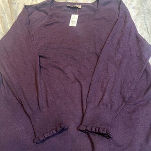 Sz 24/26 plus LOFT Womens purple sweater